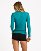 Womens Pacific Long Sleeve Foil Rash Vest