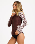 Womens Playa Sol Pipa Long Sleeve Rash Vest