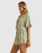 Womens Palm Grove Tie Short Sleeve Shirt