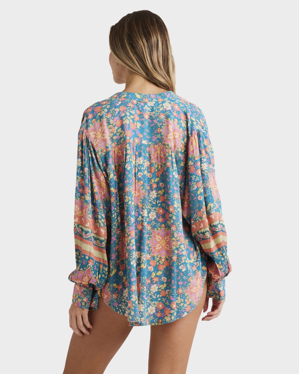 Womens Sunrise Coast Button Down Long Sleeve Shirt