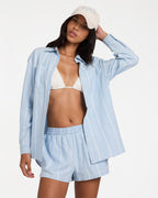 Womens Salt Air Stripe Long Sleeve Shirt