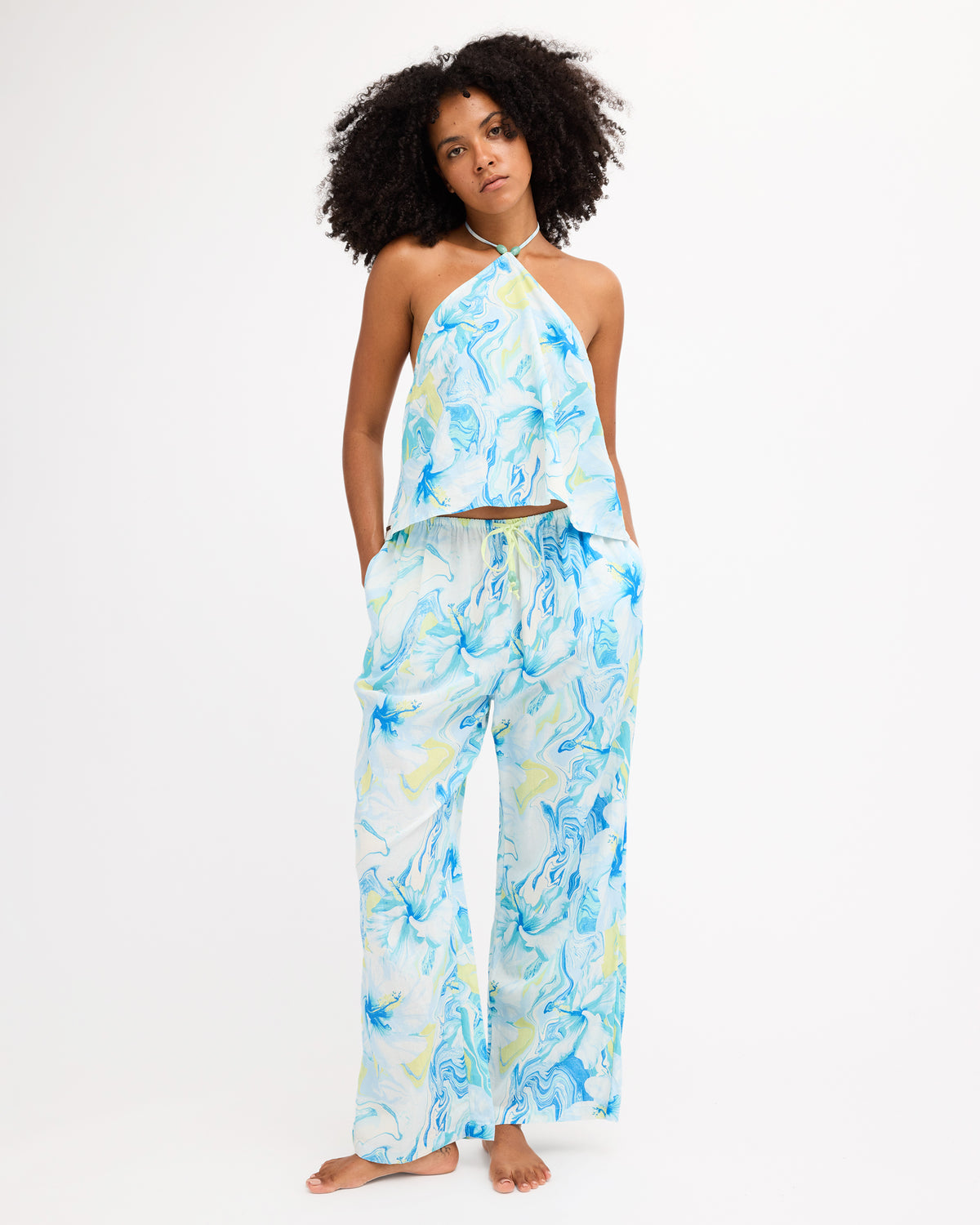 Womens Island Calling Halter Top