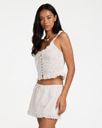 Womens Simply Sweet Broderie Top