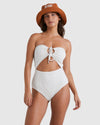 Womens Summer High Drew One Piece Swimsuit