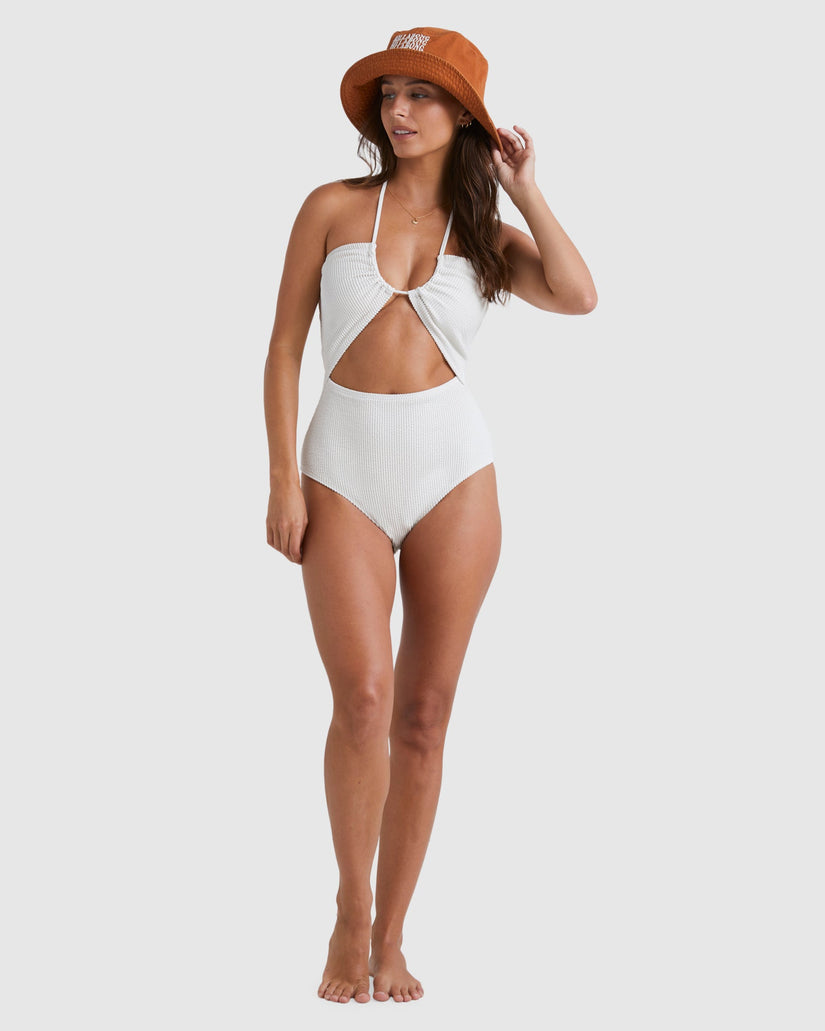 Womens Summer High Drew One Piece Swimsuit