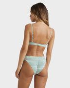 Womens Wave Check Bikini Top
