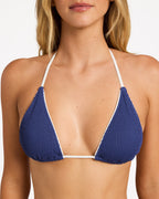 Womens Summer High Retro Triangle Bikini Top