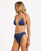 Womens Summer High Retro Triangle Bikini Top