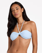 Womens Tanlines Halter Bandeau Bikini Top