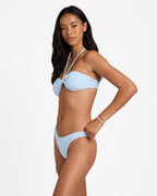 Womens Tanlines Halter Bandeau Bikini Top