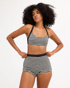 Womens Wavey Daze D/DD Halter Bralette Bikini Top