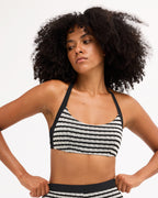 Womens Wavey Daze D/DD Halter Bralette Bikini Top