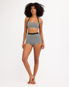 Womens Wavey Daze D/DD Halter Bralette Bikini Top