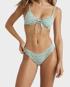 Womens Wave Check Bikini Bottom