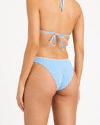 Womens Mini Wave Check Hike Bikini Bottom