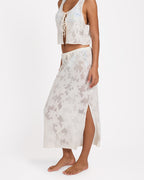 Womens Salt Bloom Lace Midi Skirt