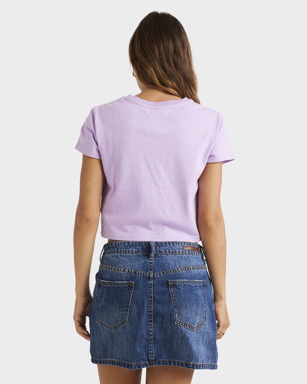 Womens Happy Mind Crop T-Shirt