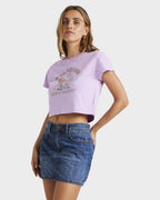 Womens Happy Mind Crop T-Shirt