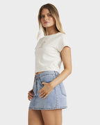 Womens Riding The Wave Crop T-Shirt