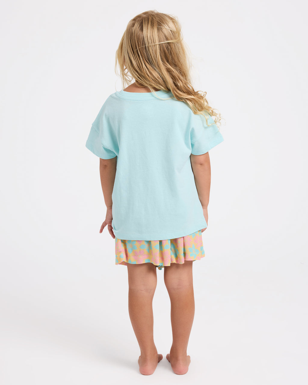 Girls 2-7 Sun Petals Elastic Waist Shorts
