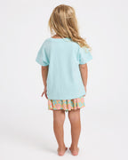 Girls 2-7 Sun Petals Elastic Waist Shorts