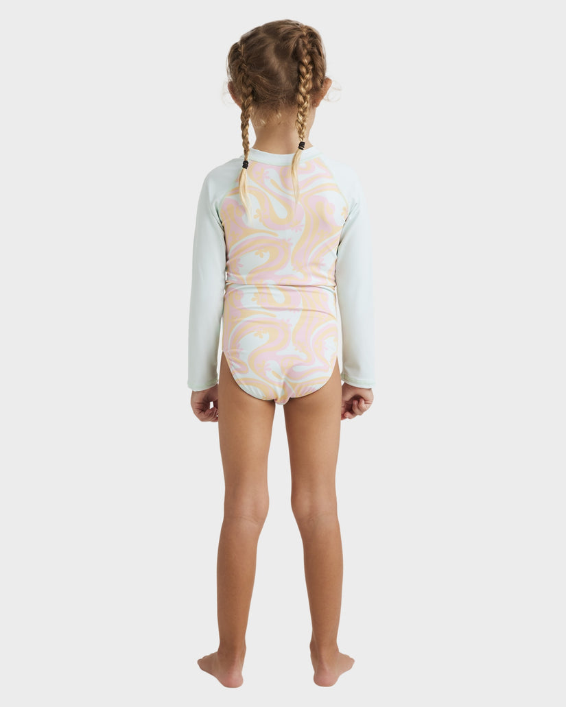 Girls 0-5 In The Groove Long Sleeve Rash Vest