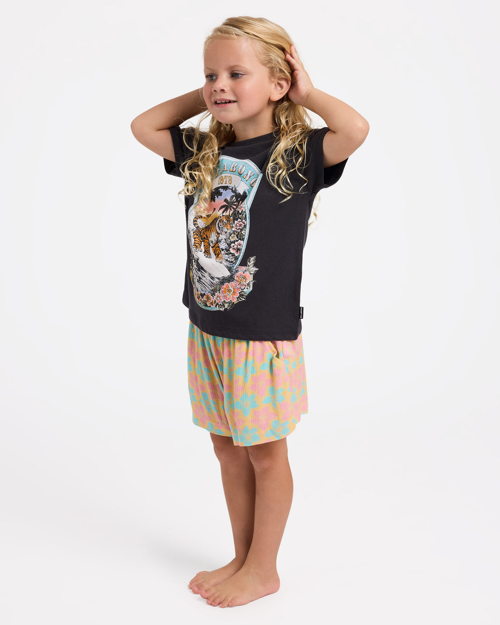 Girls 2-7 Surf Kitty T-Shirt