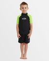 Boys 2-7 All Day Arch Short Sleeve Rash Vest
