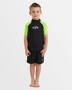 Boys 2-7 All Day Arch Short Sleeve Rash Vest