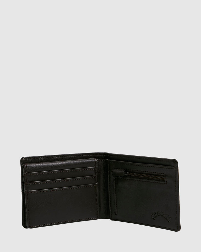 Mens Classic Flip Leather Wallet