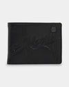 Mens Script Bi Fold Wallet