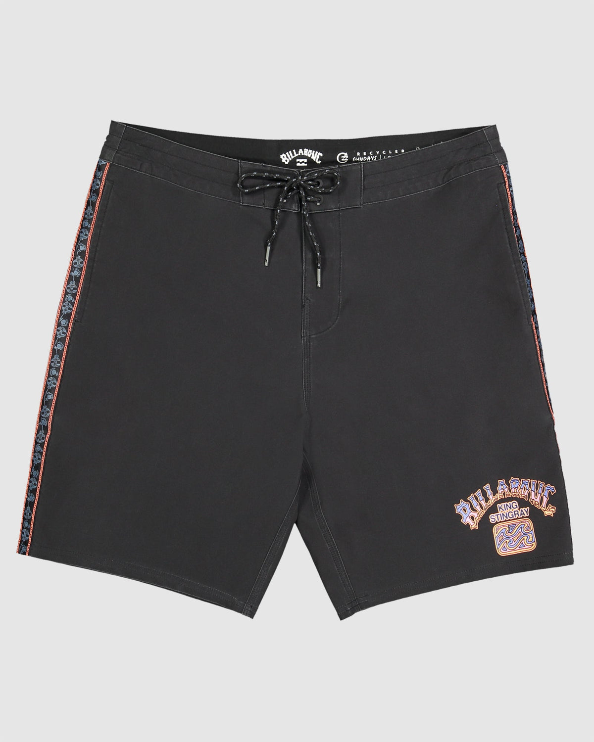 Mens King Stingray Placement Lo Tide Boardshorts