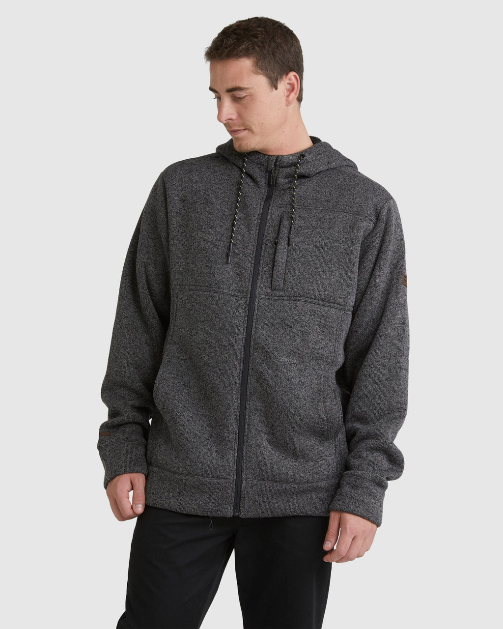 MENS BOUNDARY SHERPA ZIP UP HOODIE