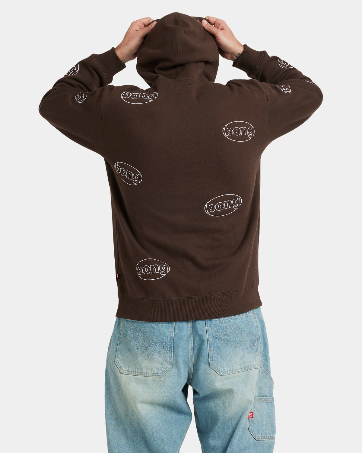 Mens Bong All Over Pop Pullover Hoodie
