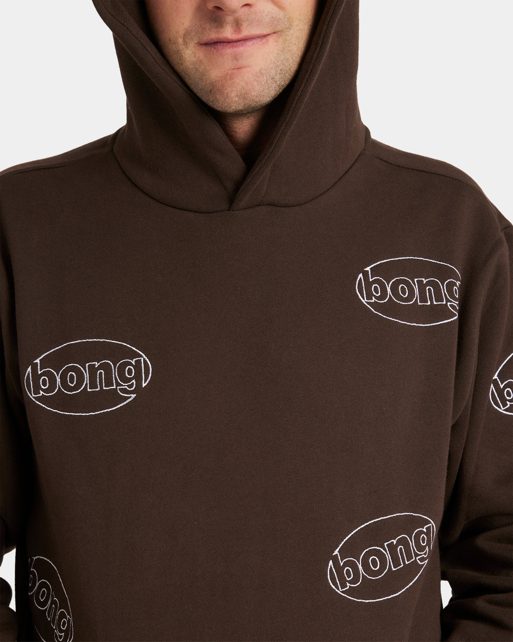 Mens Bong All Over Pop Pullover Hoodie
