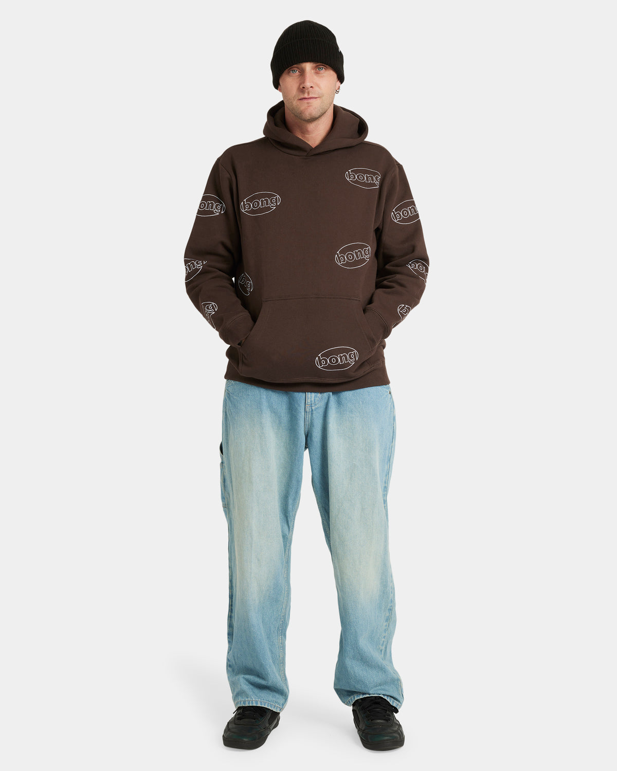 Mens Bong All Over Pop Pullover Hoodie