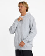 Mens Premium Wave Wash Zip Up Hoodie