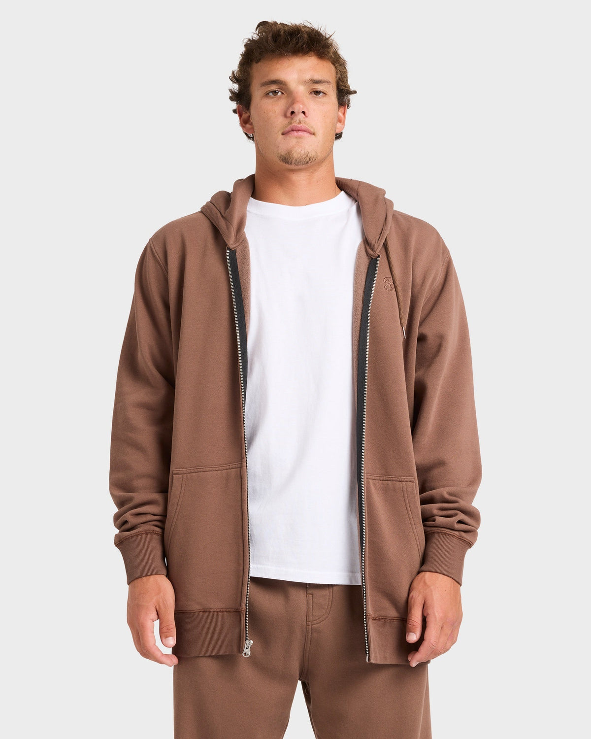 Mens Premium Zip Through Hoodie