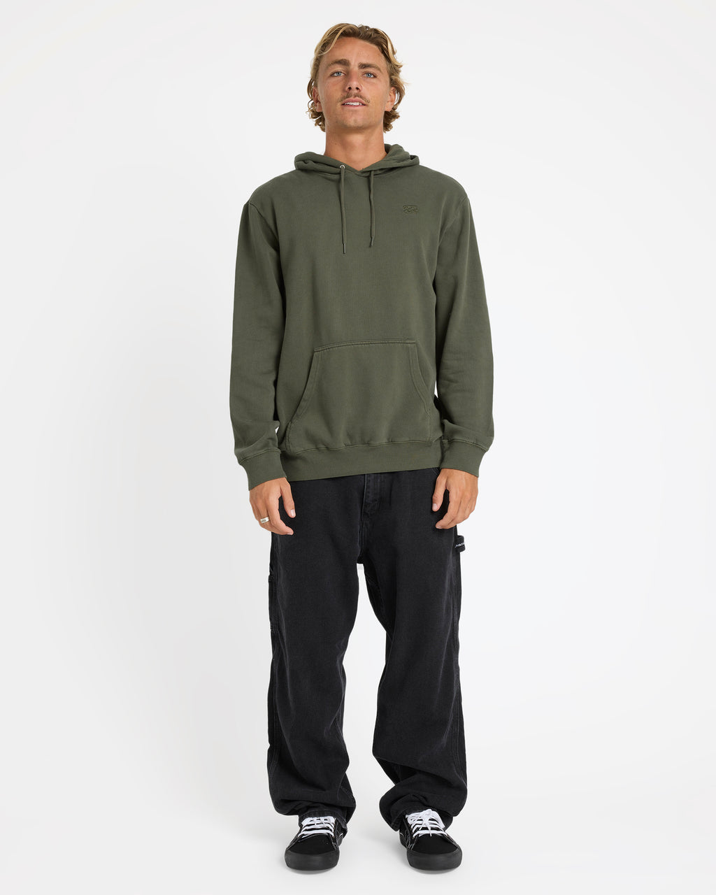 Mens Premium Wave Wash Pullover Hoodie