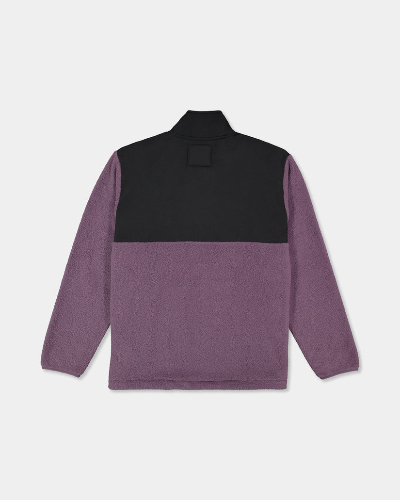 Mens Boundary Mock Snap Fleece Jumper