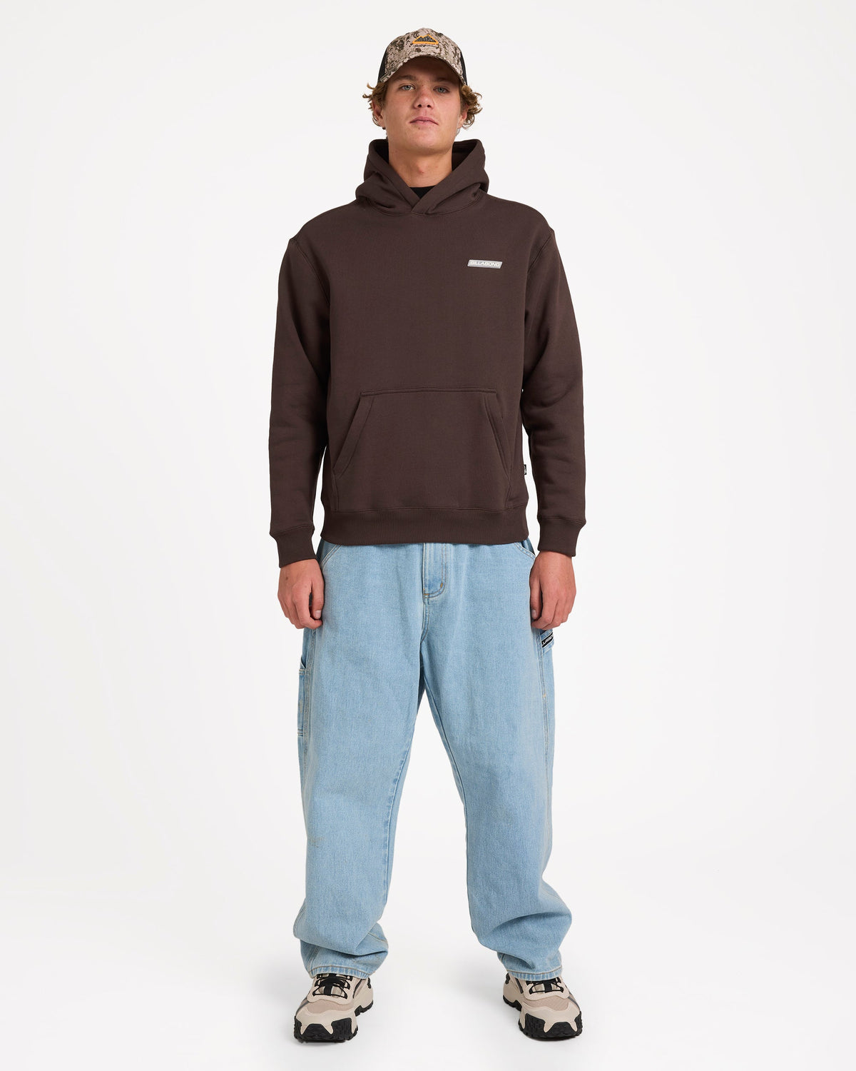 Mens Adiv Slant Pullover Hoodie