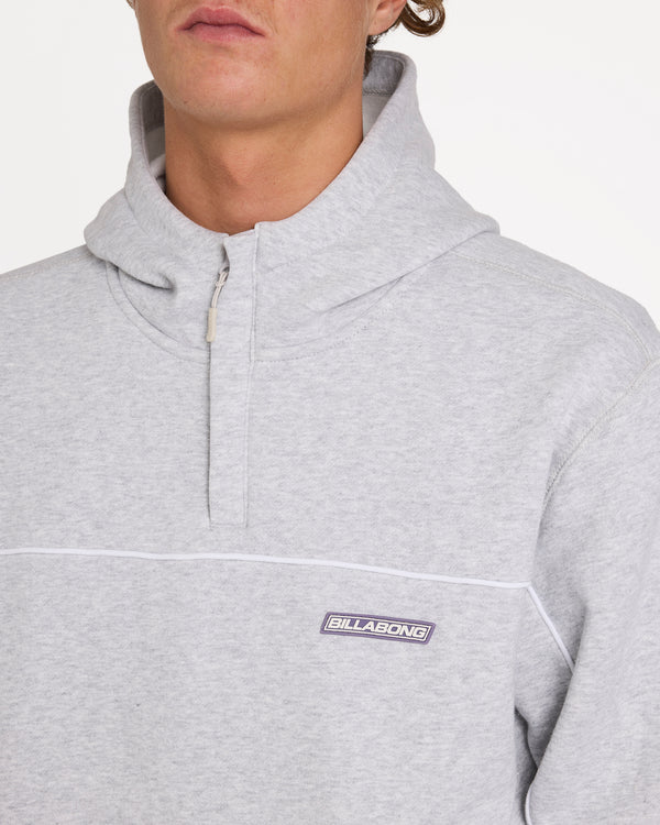 Mens Adiv Mock Pullover Hoodie