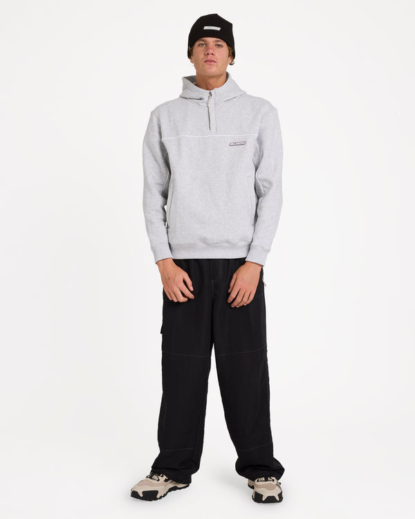 Mens Adiv Mock Pullover Hoodie