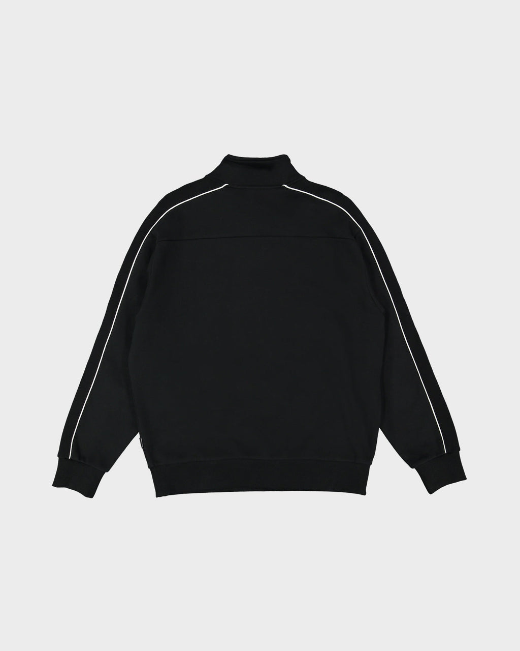 Mens Spec Panelled 1/4 Zip Mock Neck Fleece Top