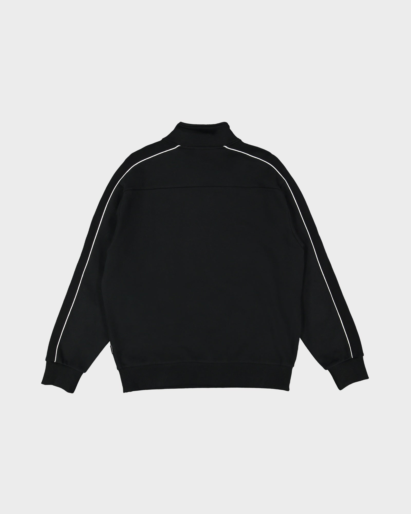 Mens Spec Panelled 1/4 Zip Mock Neck Fleece Top