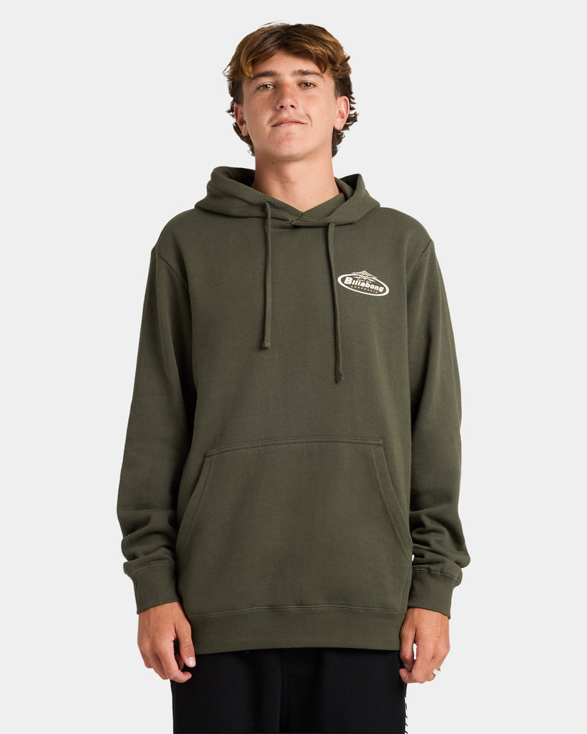 Mens Diamond Wave Pullover Hoodie