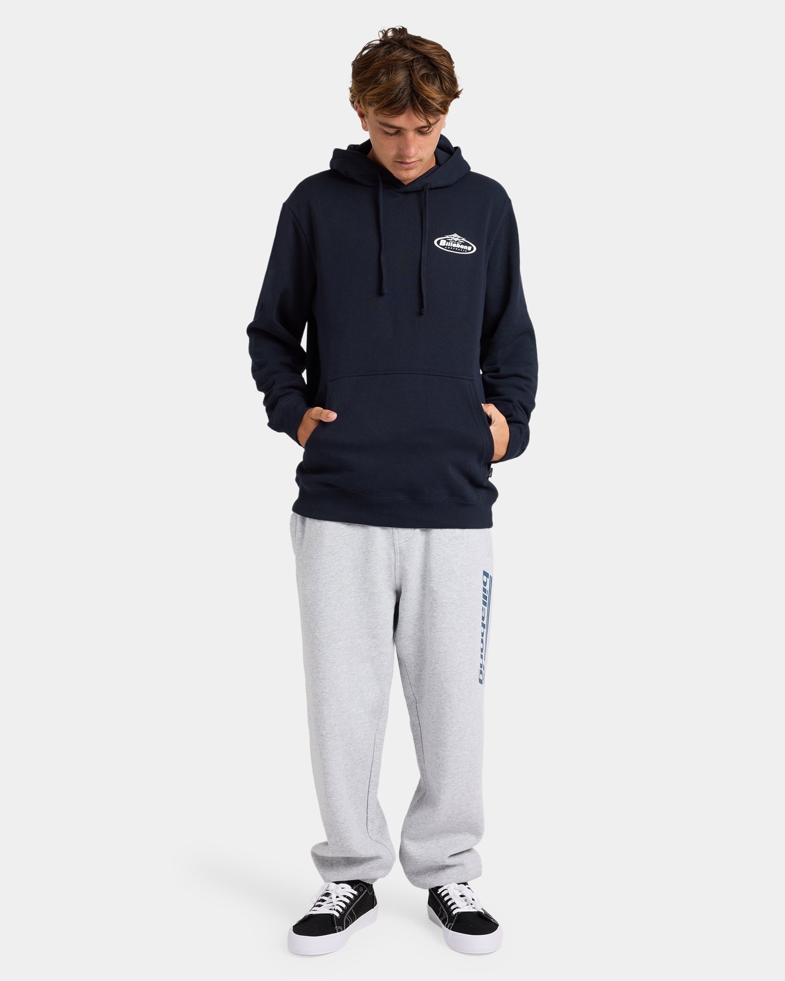 Mens Diamond Wave Pullover Hoodie