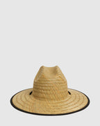 Mens Tides Print Straw Hat