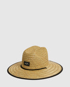 Mens Tides Print Straw Hat