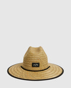 Mens Tides Print Straw Hat